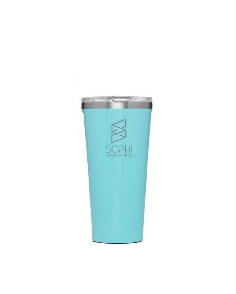 Corkcicle 16oz Tumbler Gloss Turquoise